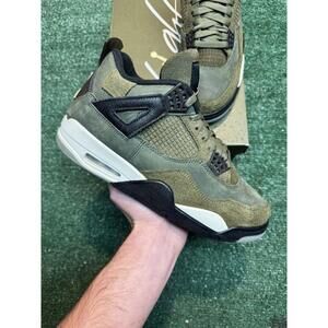 Jordan Retro 4 Olive Green Size 9